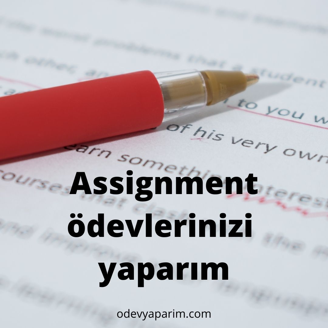 Assignment ödevlerinizi yaparım